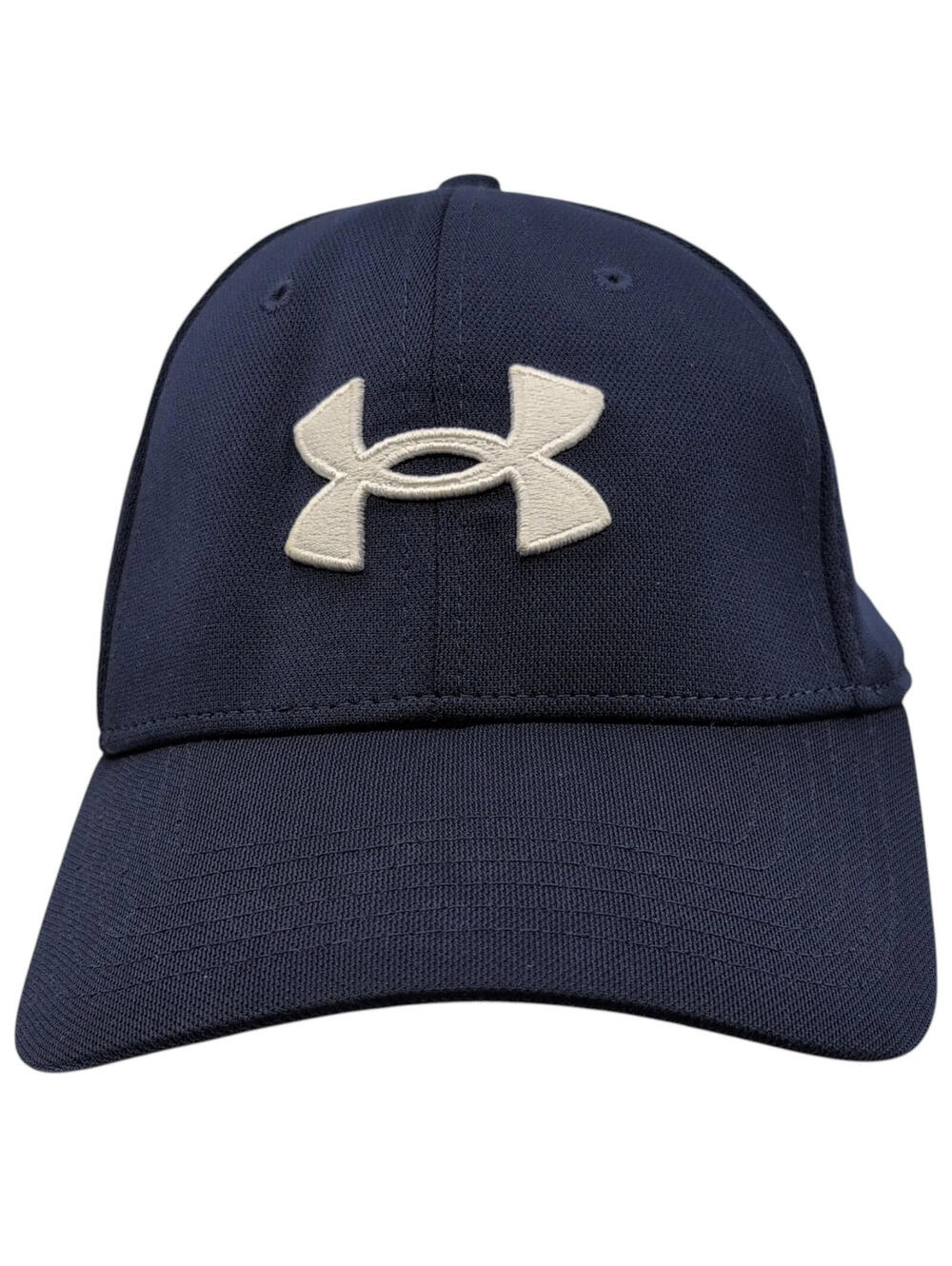 Under Armour‎ Hat Cap Baseball Fitted One Size Blue Twill Logo Mens Breathable